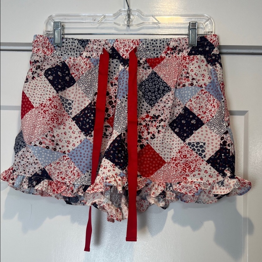 Patchwork nwt size xl Ruffle Hem Women Shorts